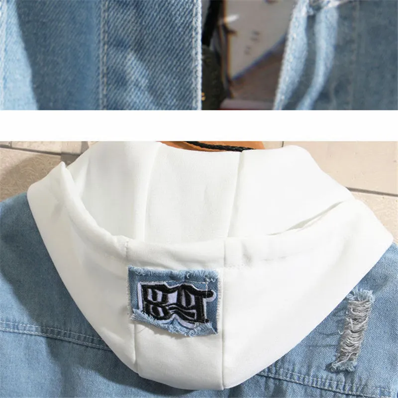 "LONG-SLEEVED HOODED” JACKET COAT K100308