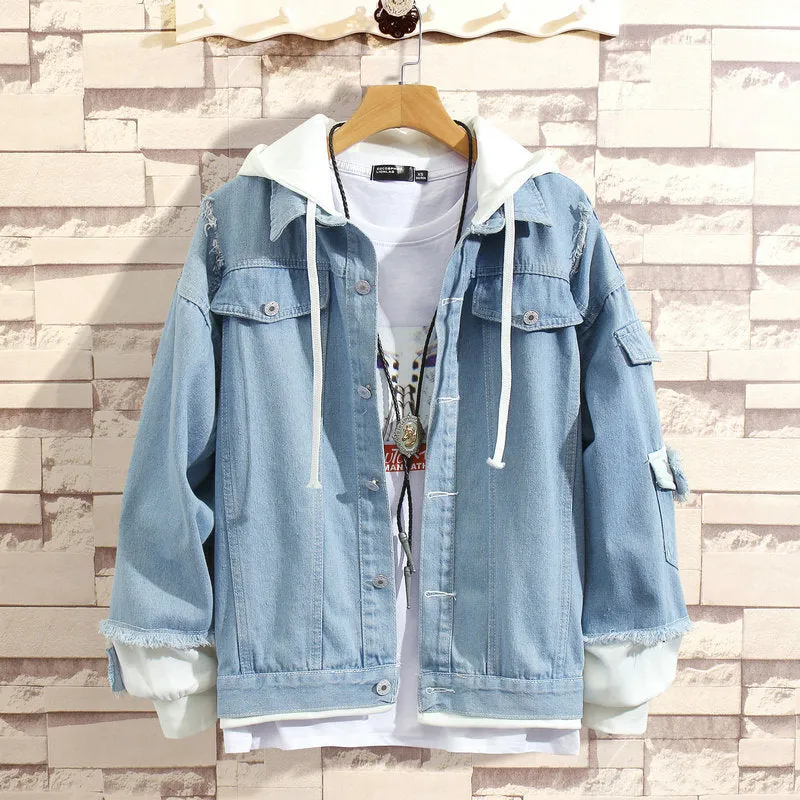 "LONG-SLEEVED HOODED” JACKET COAT K100308