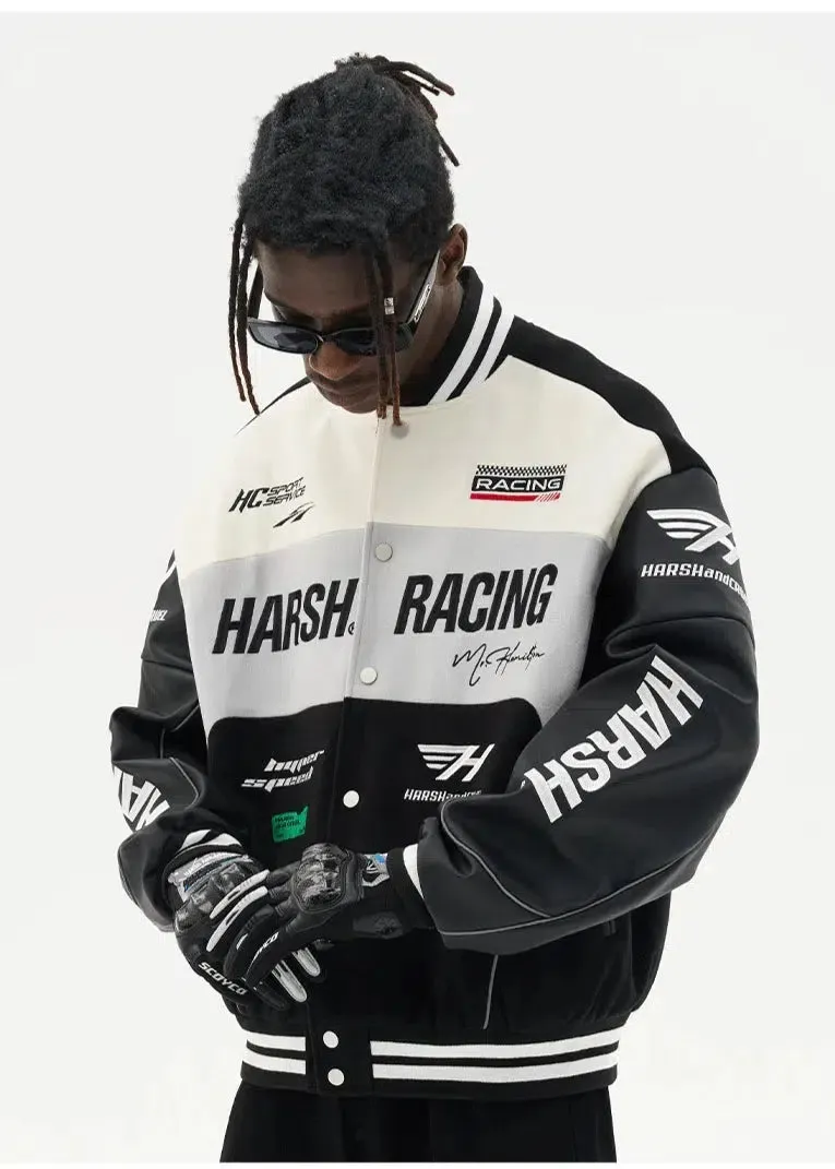 Racing Motorcycle PU Leather Jacket