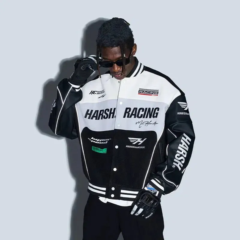 Racing Motorcycle PU Leather Jacket