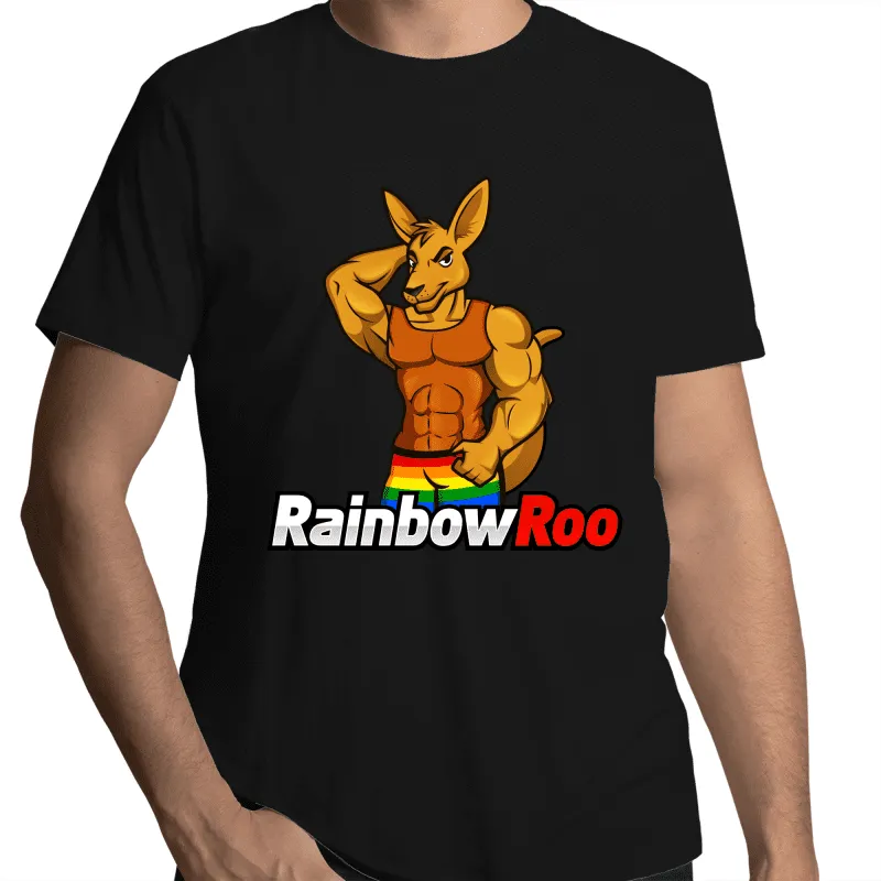 RainbowRoo Muscle Kangaroo T-Shirt Unisex (G006)