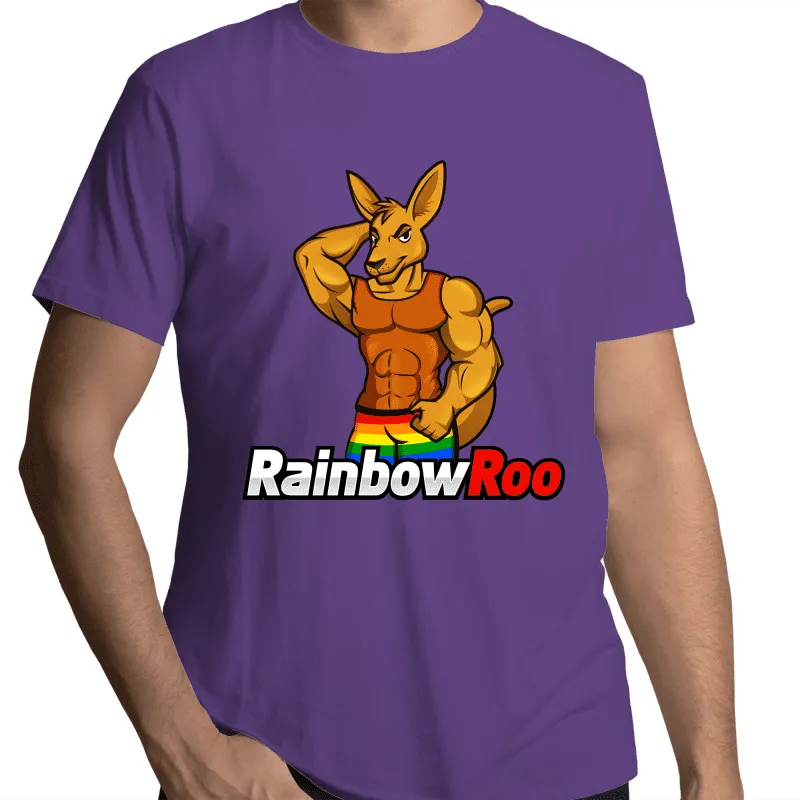RainbowRoo Muscle Kangaroo T-Shirt Unisex (G006)
