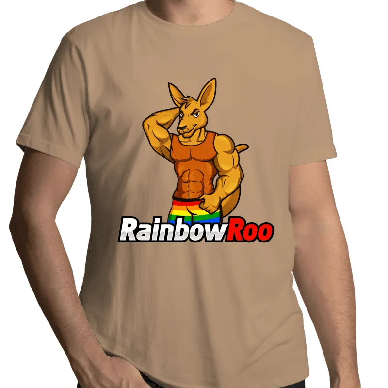 RainbowRoo Muscle Kangaroo T-Shirt Unisex (G006)
