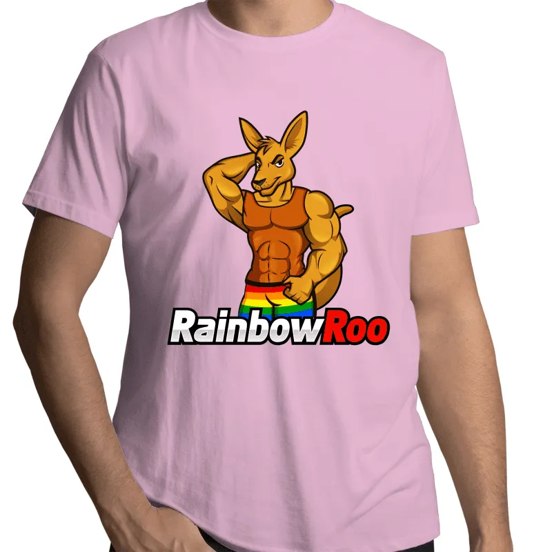 RainbowRoo Muscle Kangaroo T-Shirt Unisex (G006)
