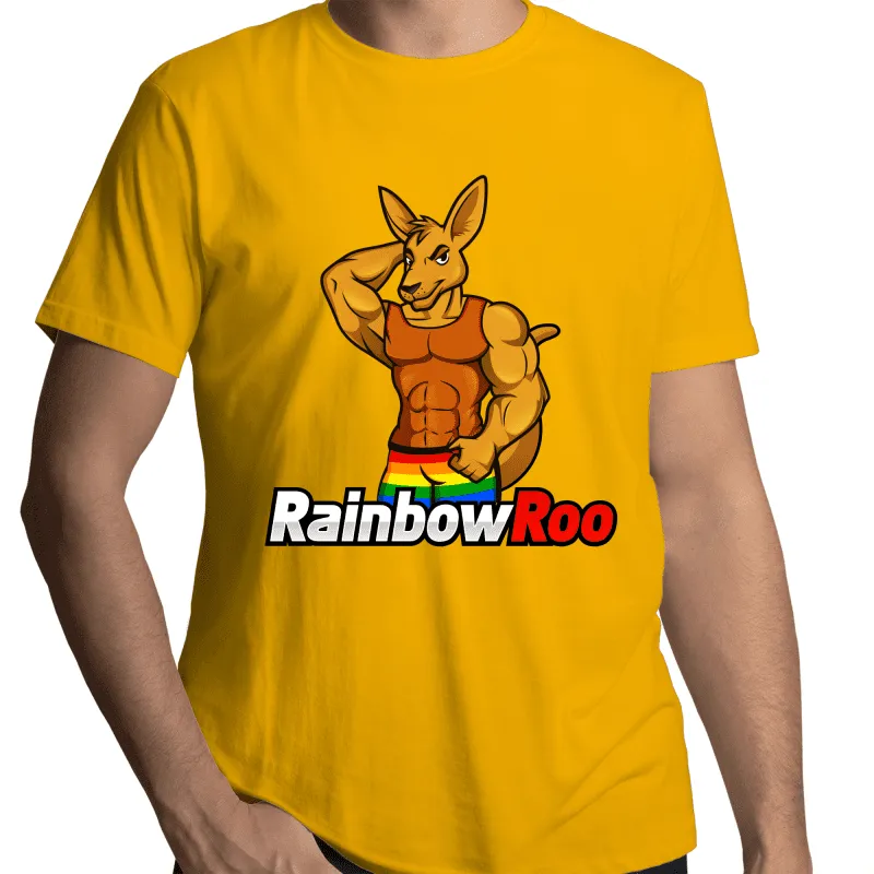 RainbowRoo Muscle Kangaroo T-Shirt Unisex (G006)