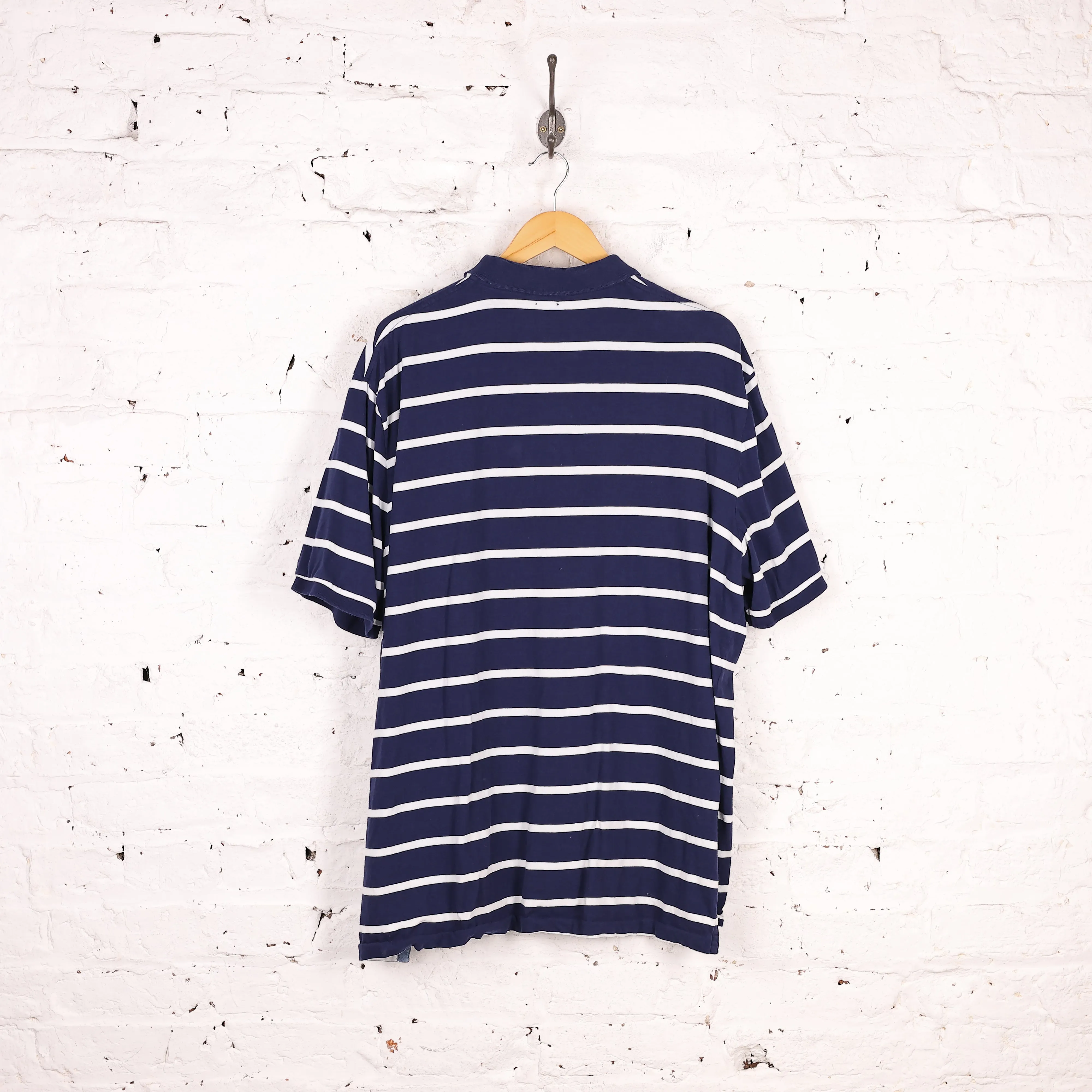 Ralph Lauren Polo Short Sleeve Striped Polo Shirt - Blue - XXL