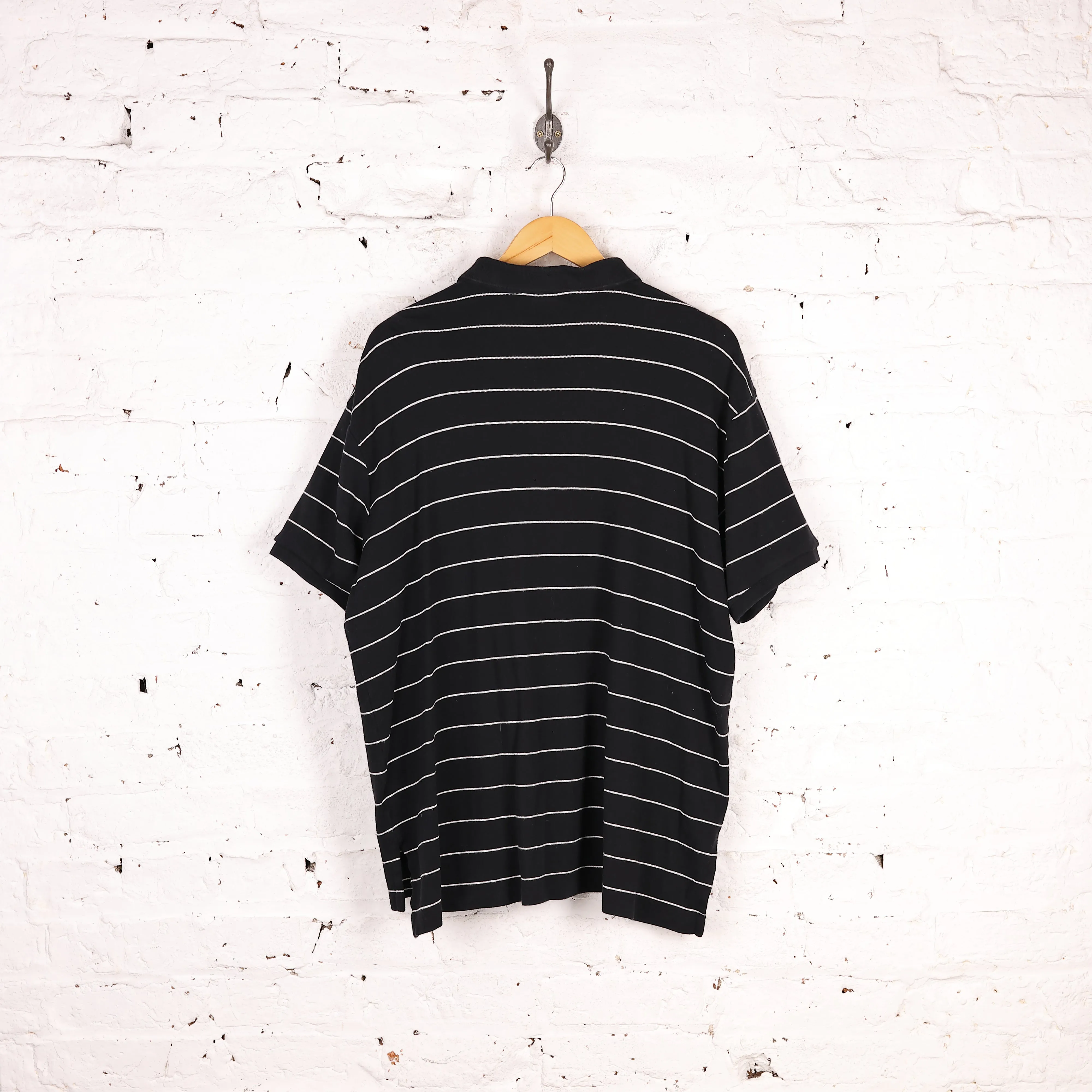 Ralph Lauren Short Sleeve Striped Polo Shirt - Black - XXL