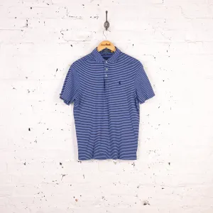 Ralph Lauren Short Sleeve Striped Polo Shirt - Blue - S