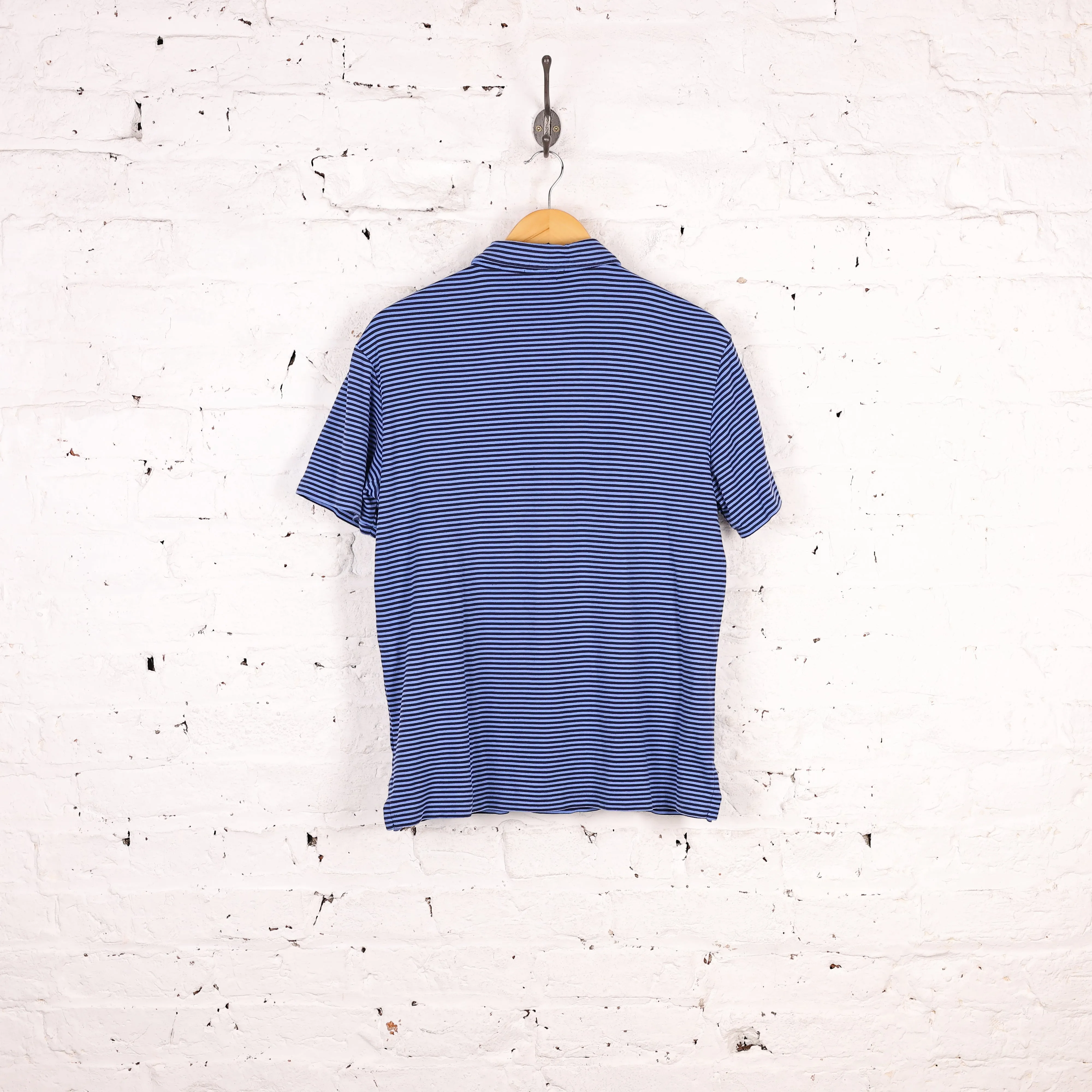 Ralph Lauren Short Sleeve Striped Polo Shirt - Blue - S