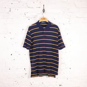 Ralph Lauren Short Sleeve Striped Polo Shirt - Blue - XL