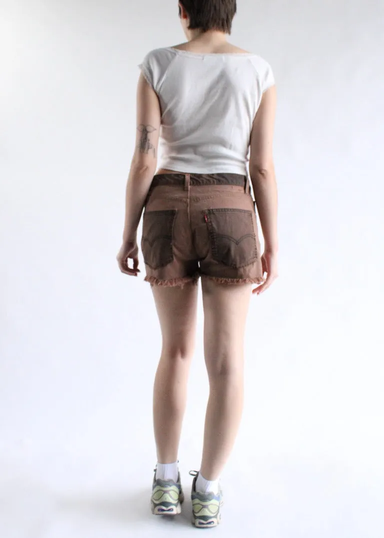 RCYCLD OD Patchwork Denim Short