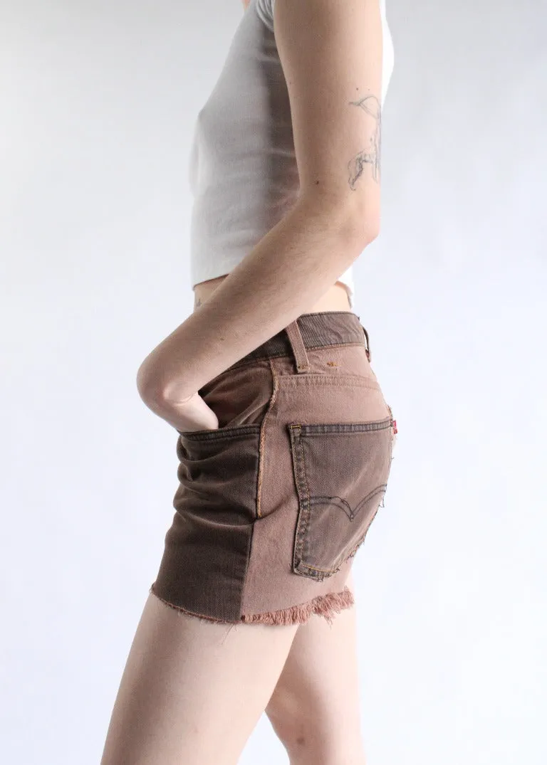 RCYCLD OD Patchwork Denim Short