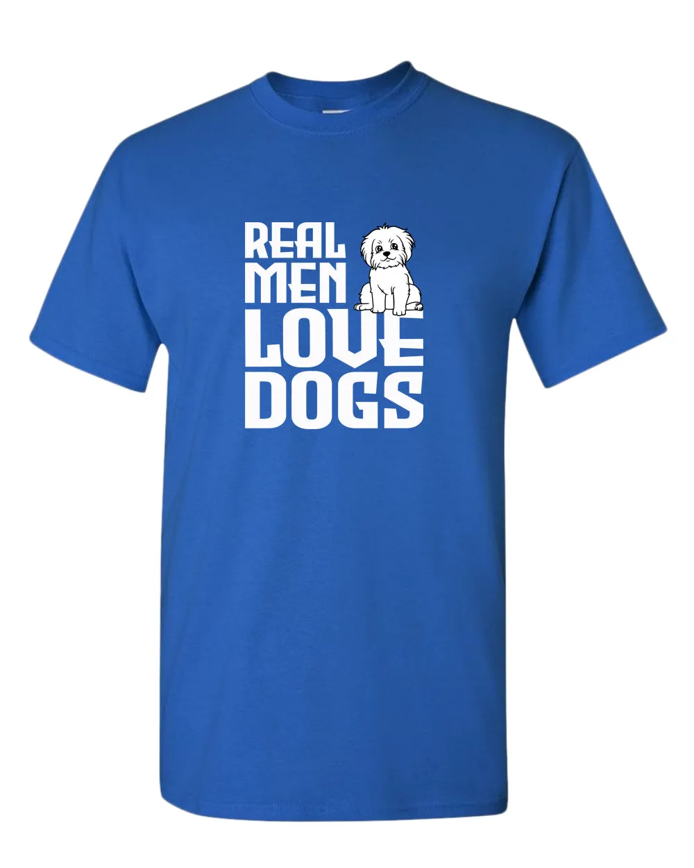 Real men love dogs t-shirt, dog pet lover t-shirt