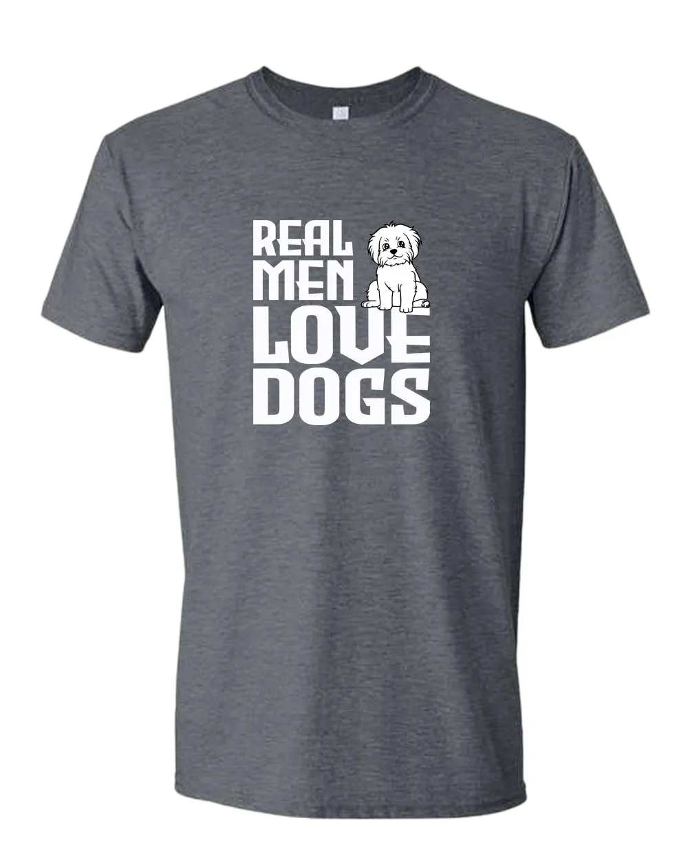 Real men love dogs t-shirt, dog pet lover t-shirt