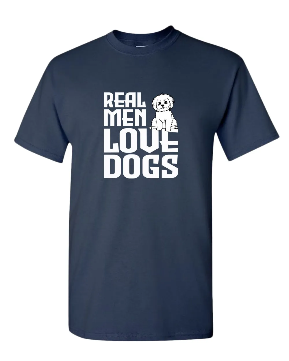 Real men love dogs t-shirt, dog pet lover t-shirt