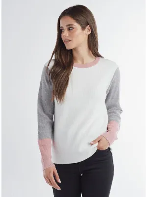 Red Haute V-Neck Sweater in Rose