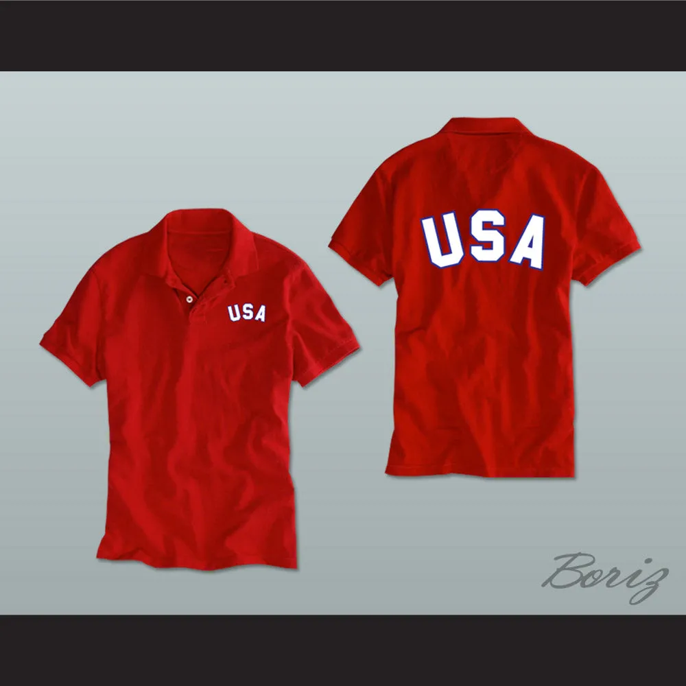 Red USA Polo Shirt
