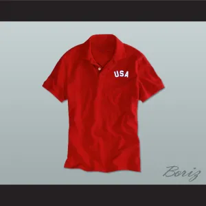 Red USA Polo Shirt