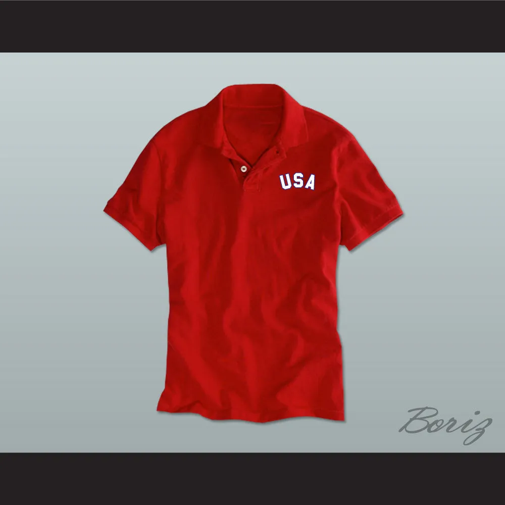Red USA Polo Shirt