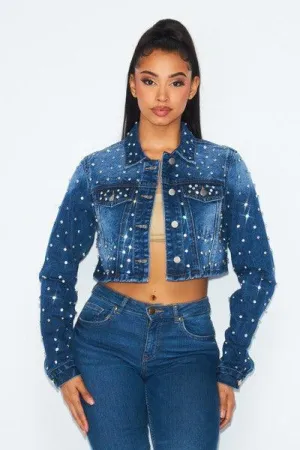 RHINESTONE JEAN JACKET