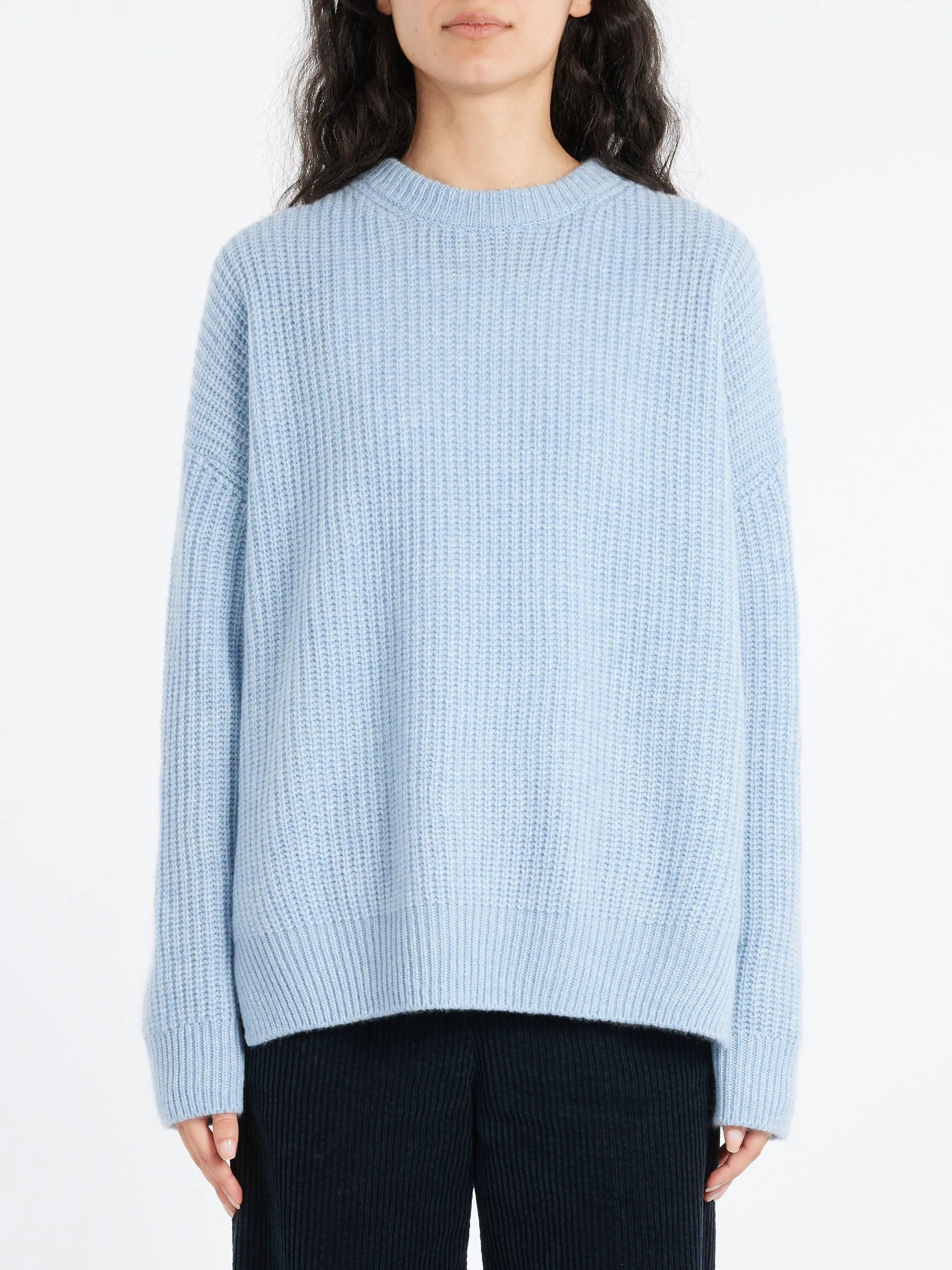 Rib Stitch Crewneck Big Pullover