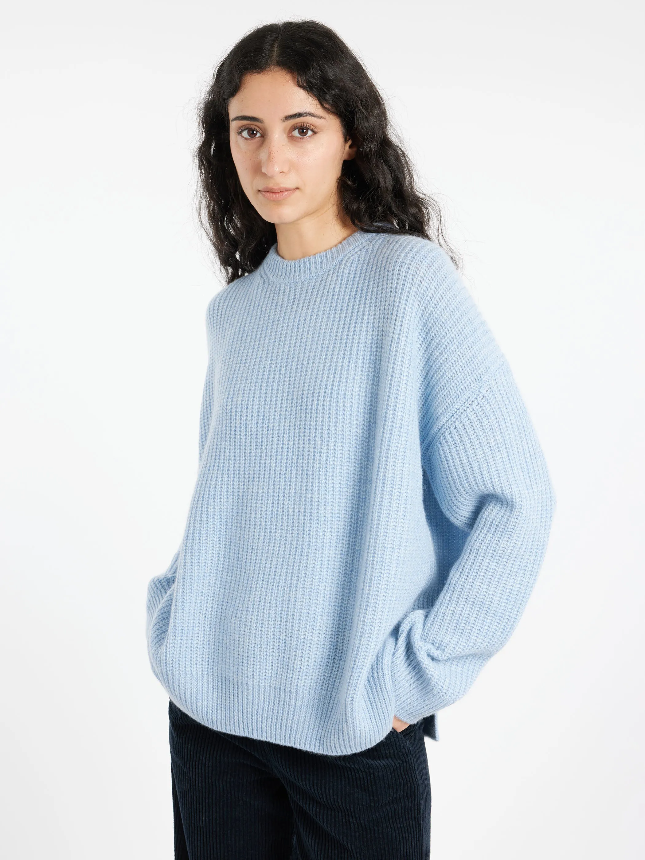 Rib Stitch Crewneck Big Pullover