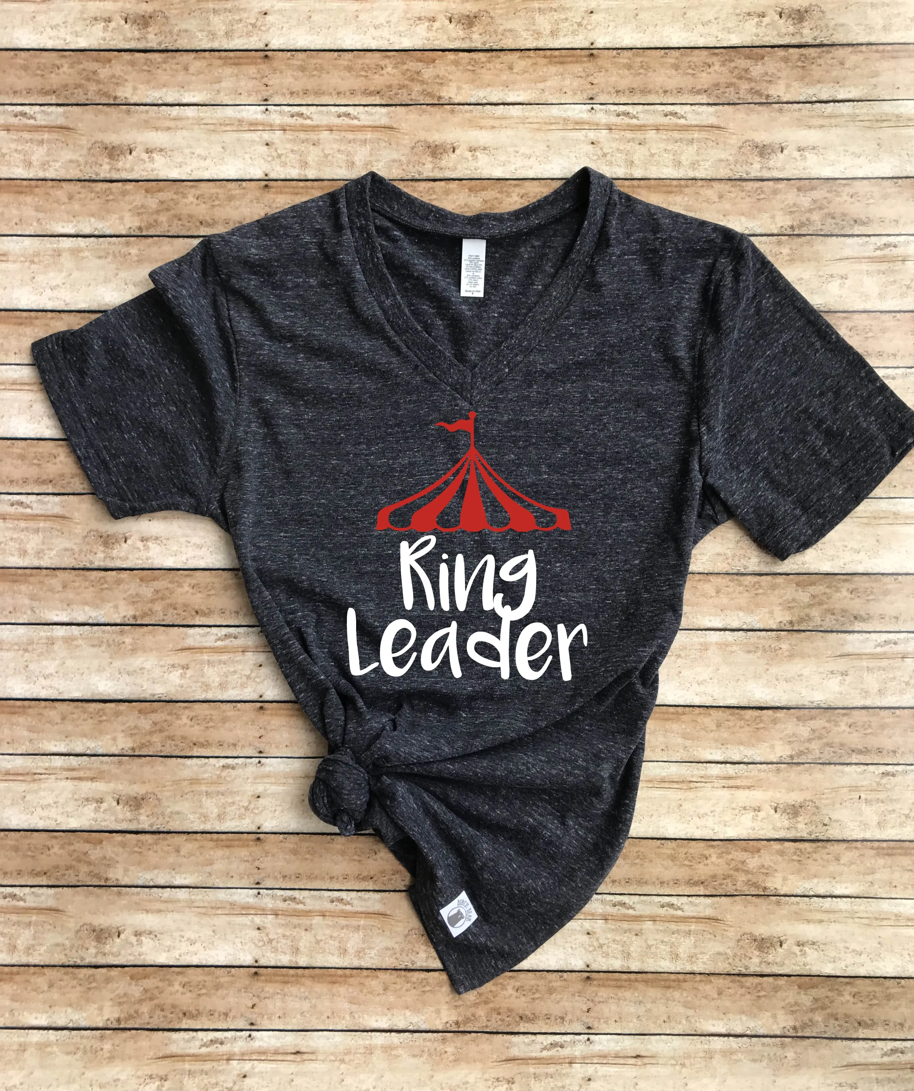 Ring Leader Shirt - Circus Shirt - Circus Birthday Shirt - Funny Mom Shirt - Funny Circus Shirt - Circus T Shirt Unisex Tri-Blend V-Neck