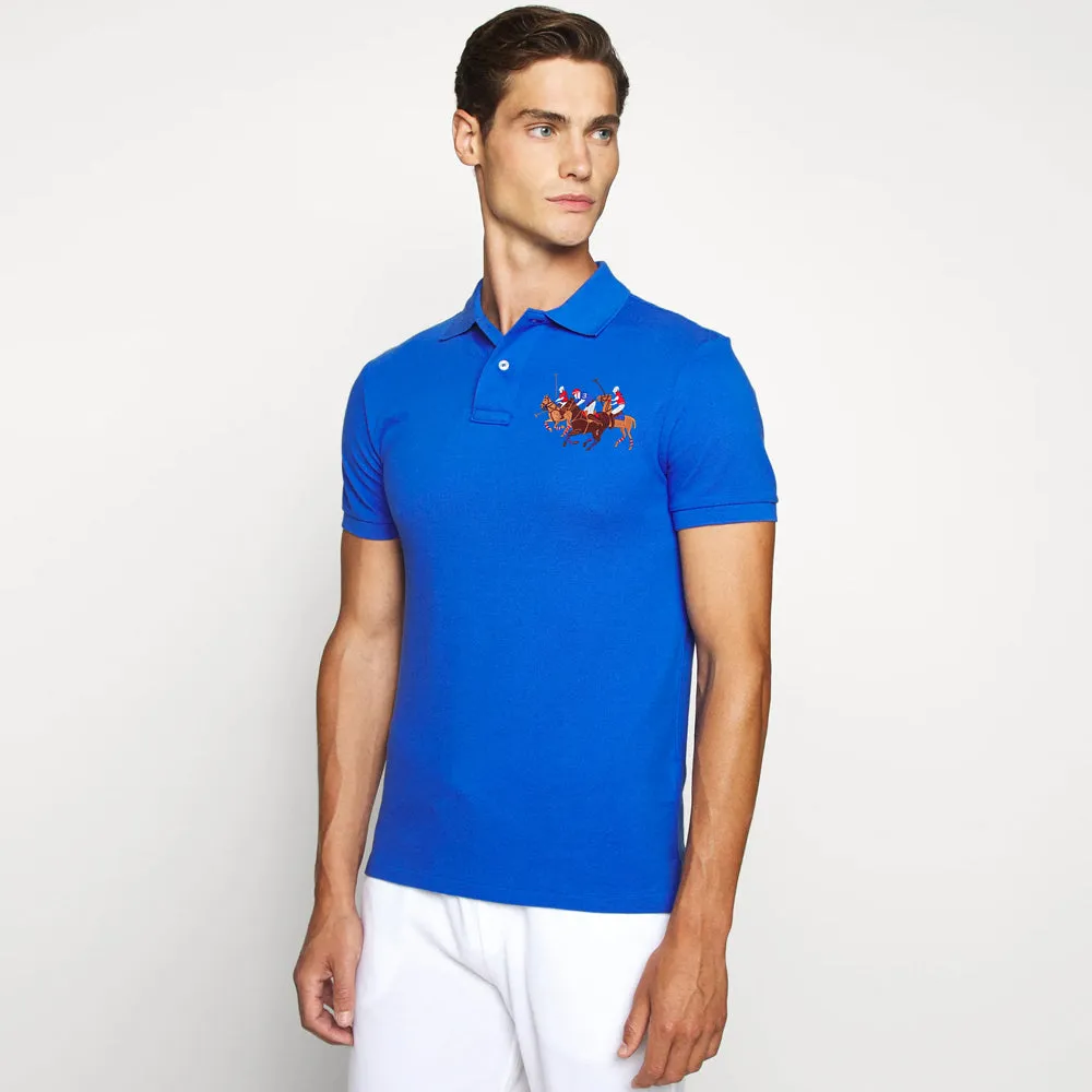 RL 3 Pony Royal blue Polo Shirt