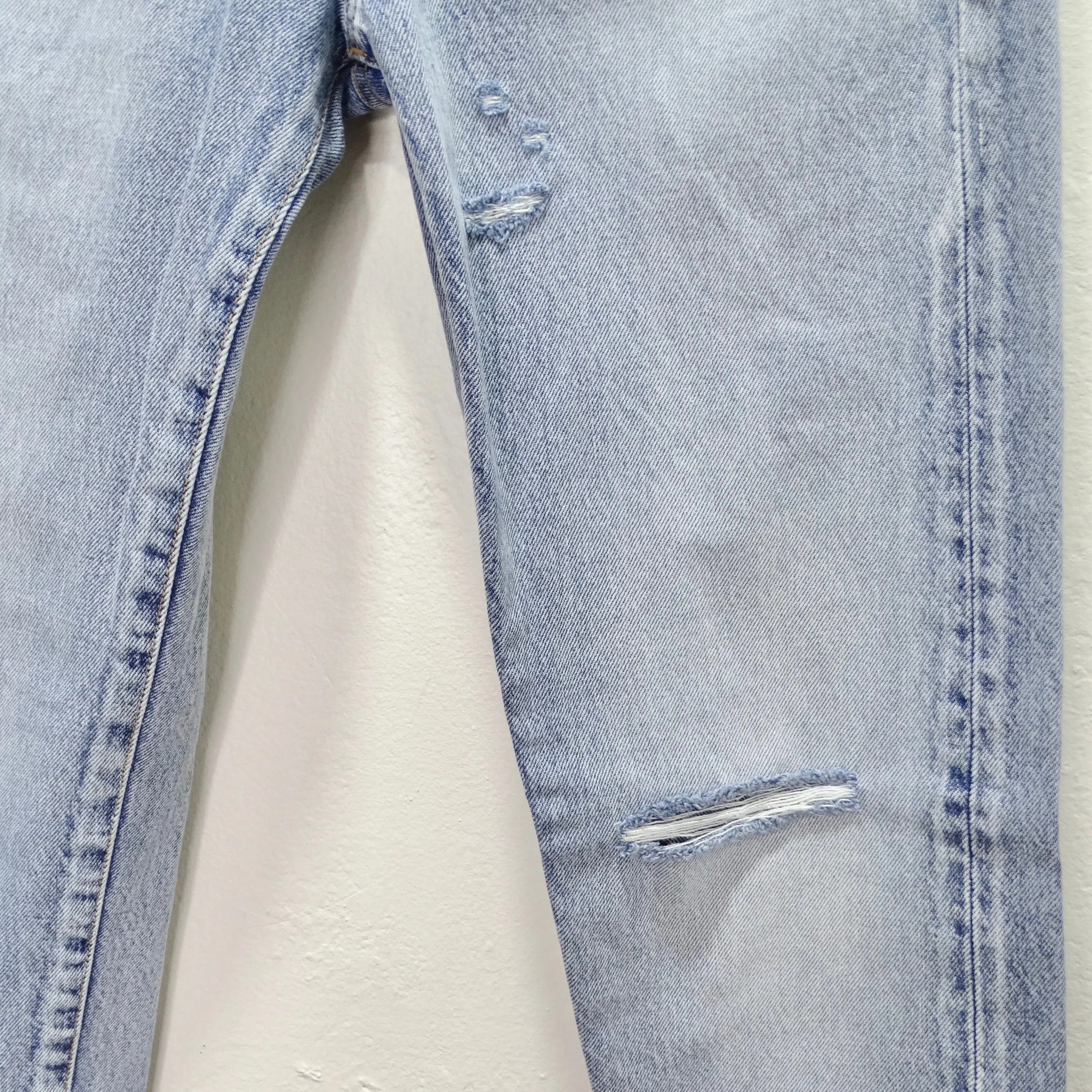 Saint Laurent Light Wash Denim Skinny Jeans