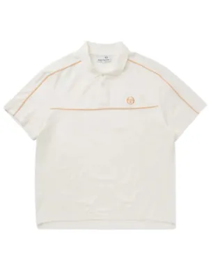 Sergio Tacchini Lioni Velour Polo Gardenia STS24M50808-108