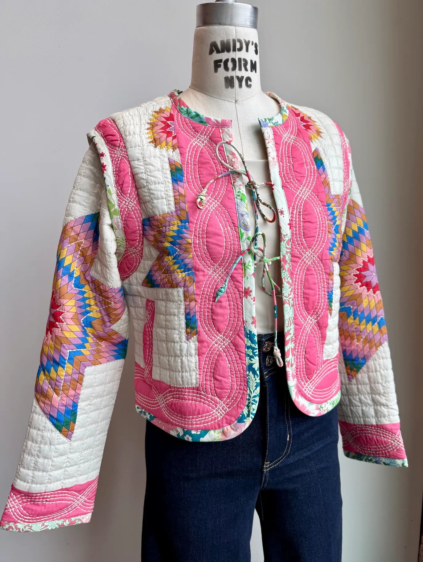 Shoreditch Jacket White Multi