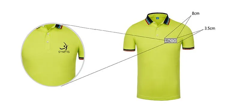 Short-Sleeved Polo Shirt With Colourful Striped Collar