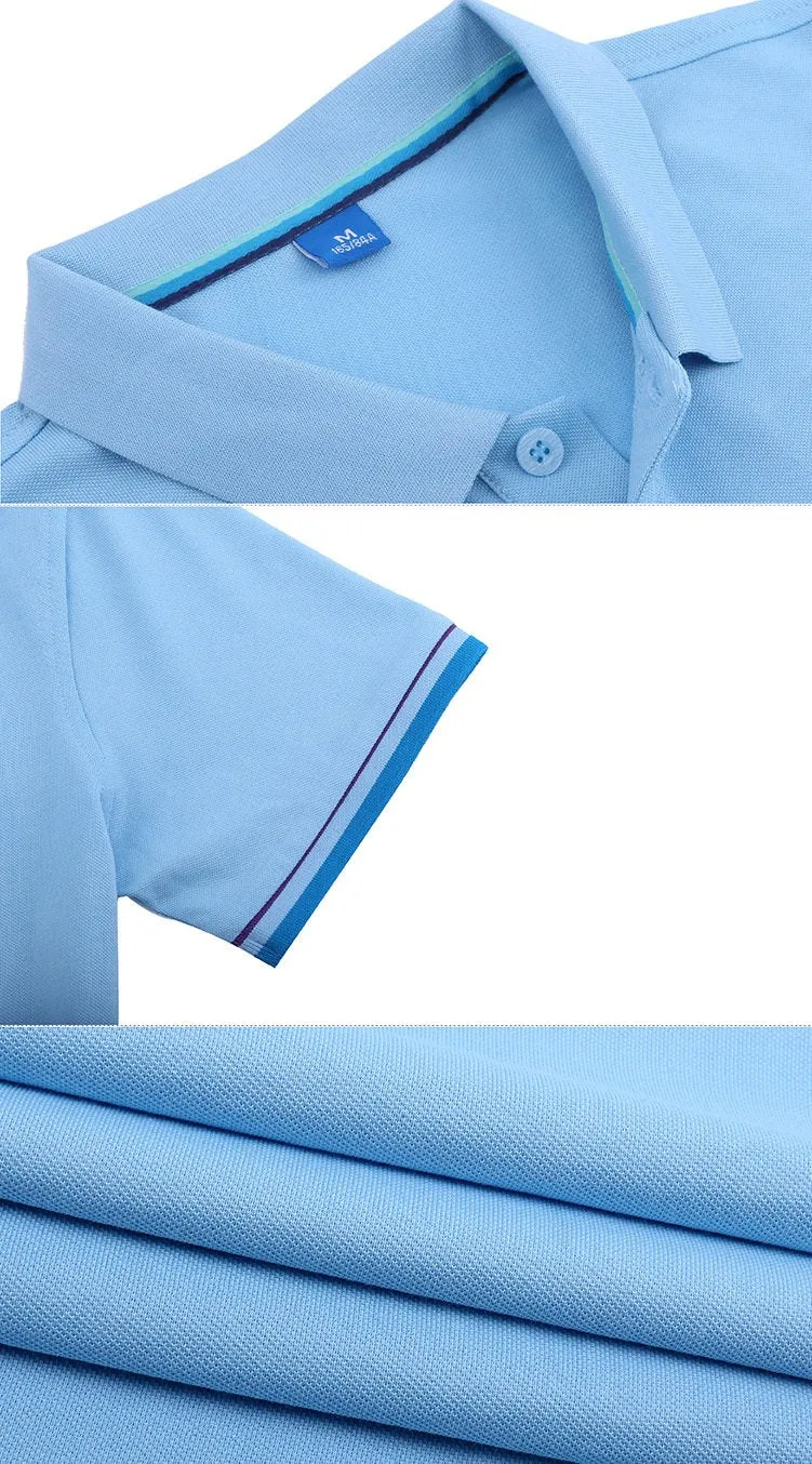 Short-Sleeved Polo Shirt With Striped Arm Pattern