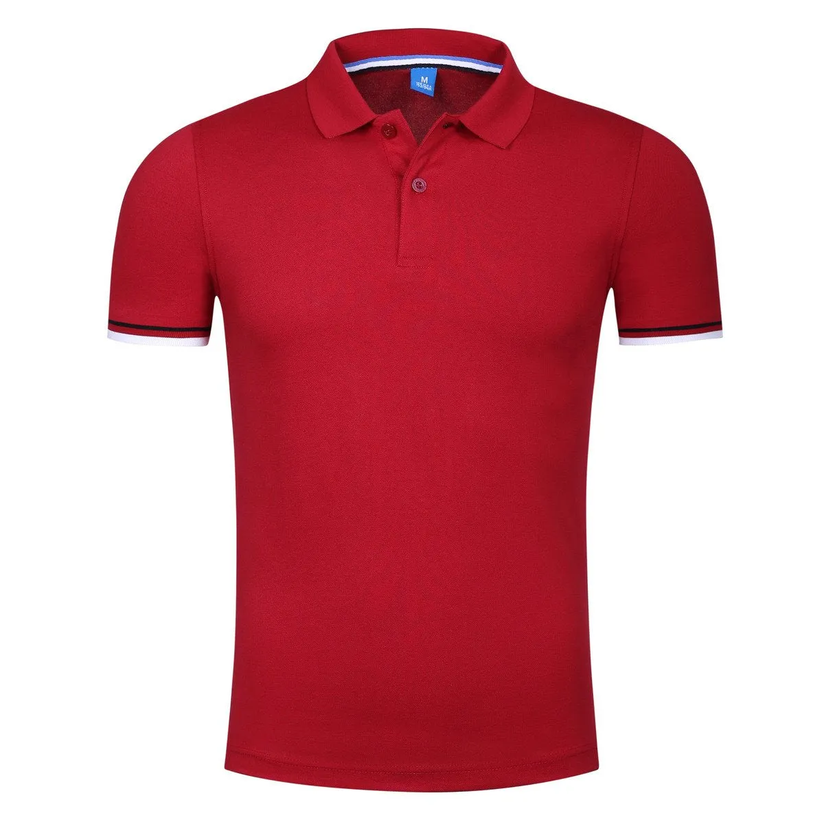 Short-Sleeved Polo Shirt With Striped Arm Pattern
