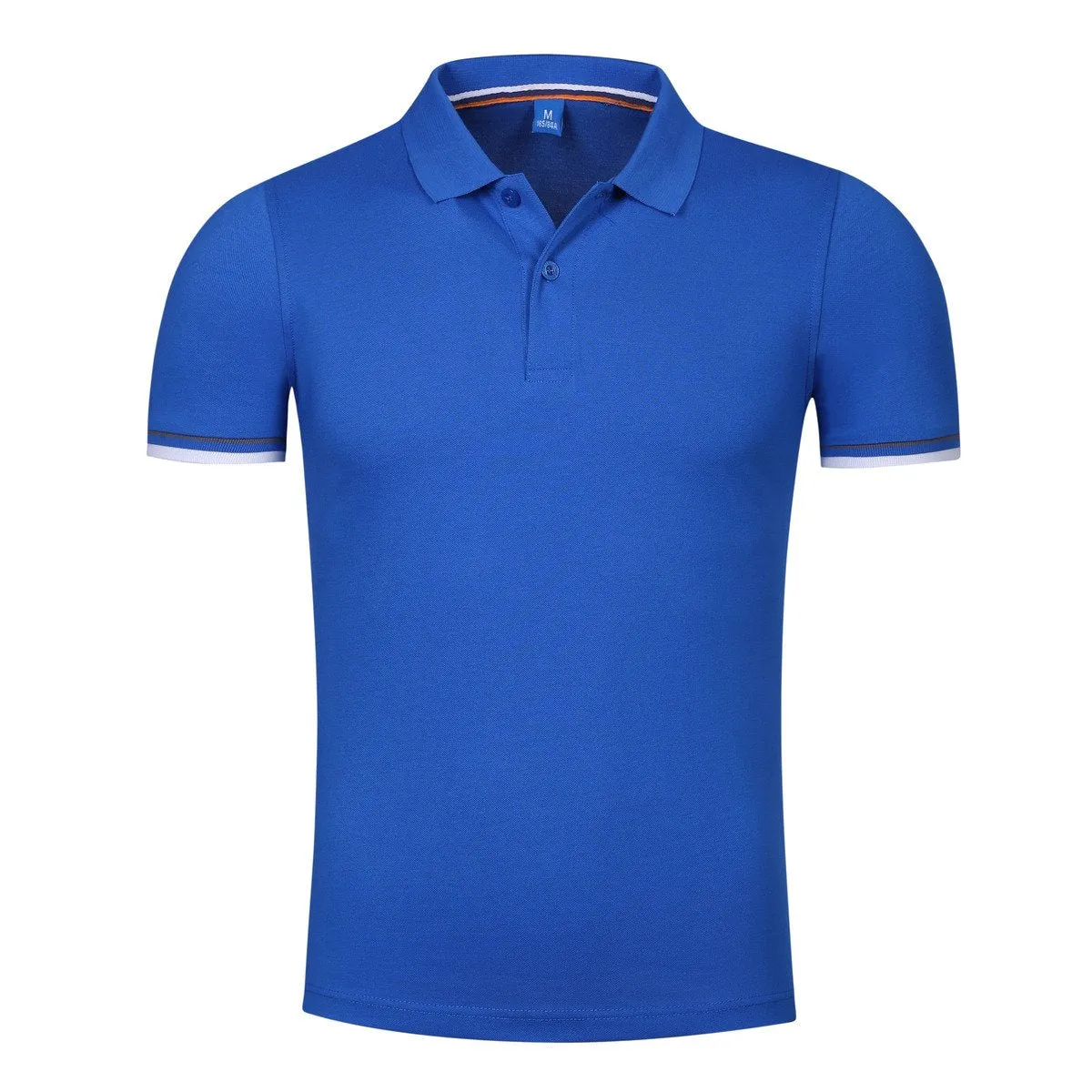 Short-Sleeved Polo Shirt With Striped Arm Pattern