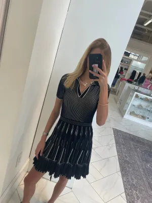 SIMKHAI - Weslee Polo Mini Dress - Midnight Multi
