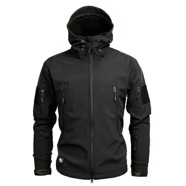 Skin Soft Shell Military Tactical Jacket Men Waterproof Army Fleece Clothing Multicam Camouflage Windbreakers 4XL