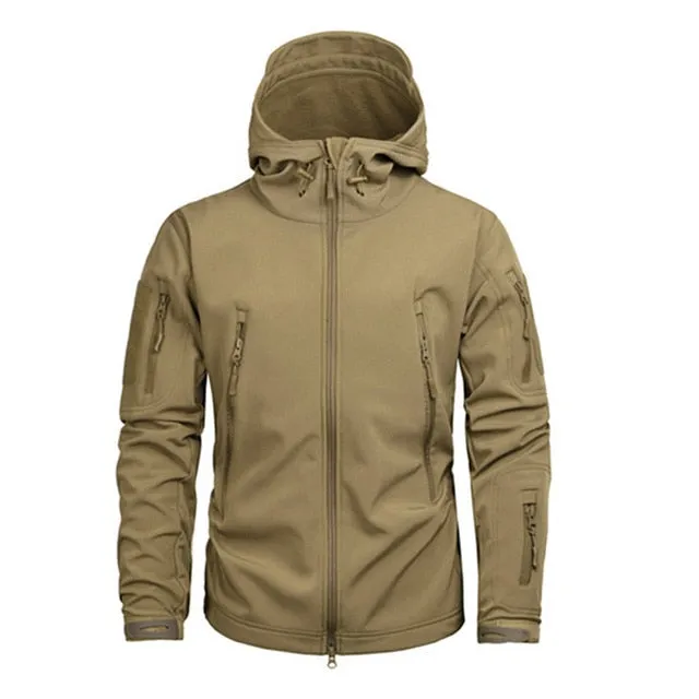 Skin Soft Shell Military Tactical Jacket Men Waterproof Army Fleece Clothing Multicam Camouflage Windbreakers 4XL