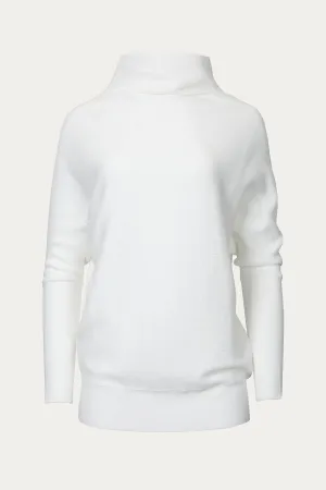 SLOUCH-NECK DOLMAN PULLOVER