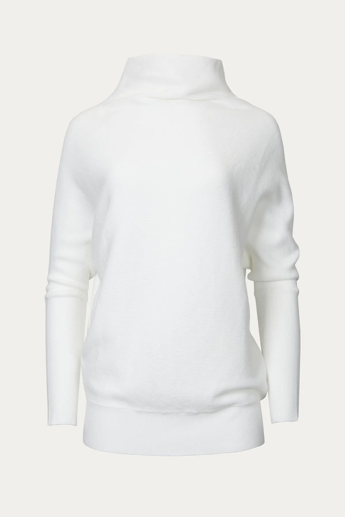 SLOUCH-NECK DOLMAN PULLOVER