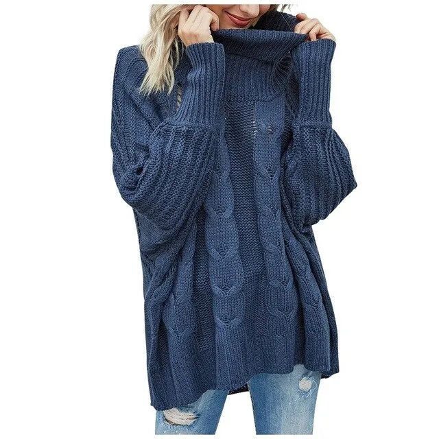 Solid Color Femme Casual Knitted Streetwear