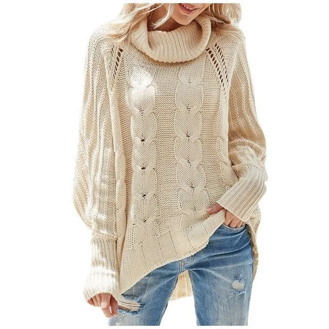 Solid Color Femme Casual Knitted Streetwear
