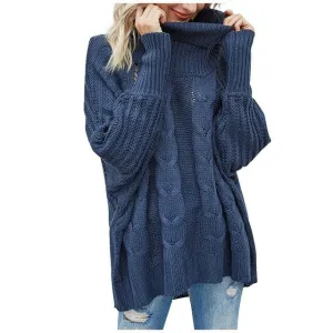 Solid Color Femme Casual Knitted Streetwear