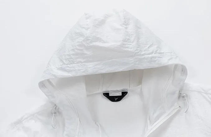 Solid Color Men's Windbreaker Featuring Elastic Band Cuffs