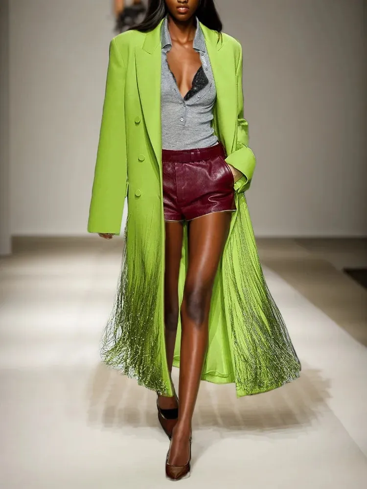 Spliced Tassel  Loose Windbreakers