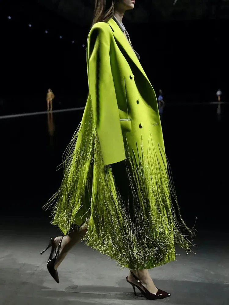 Spliced Tassel  Loose Windbreakers