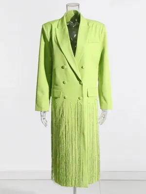 Spliced Tassel  Loose Windbreakers