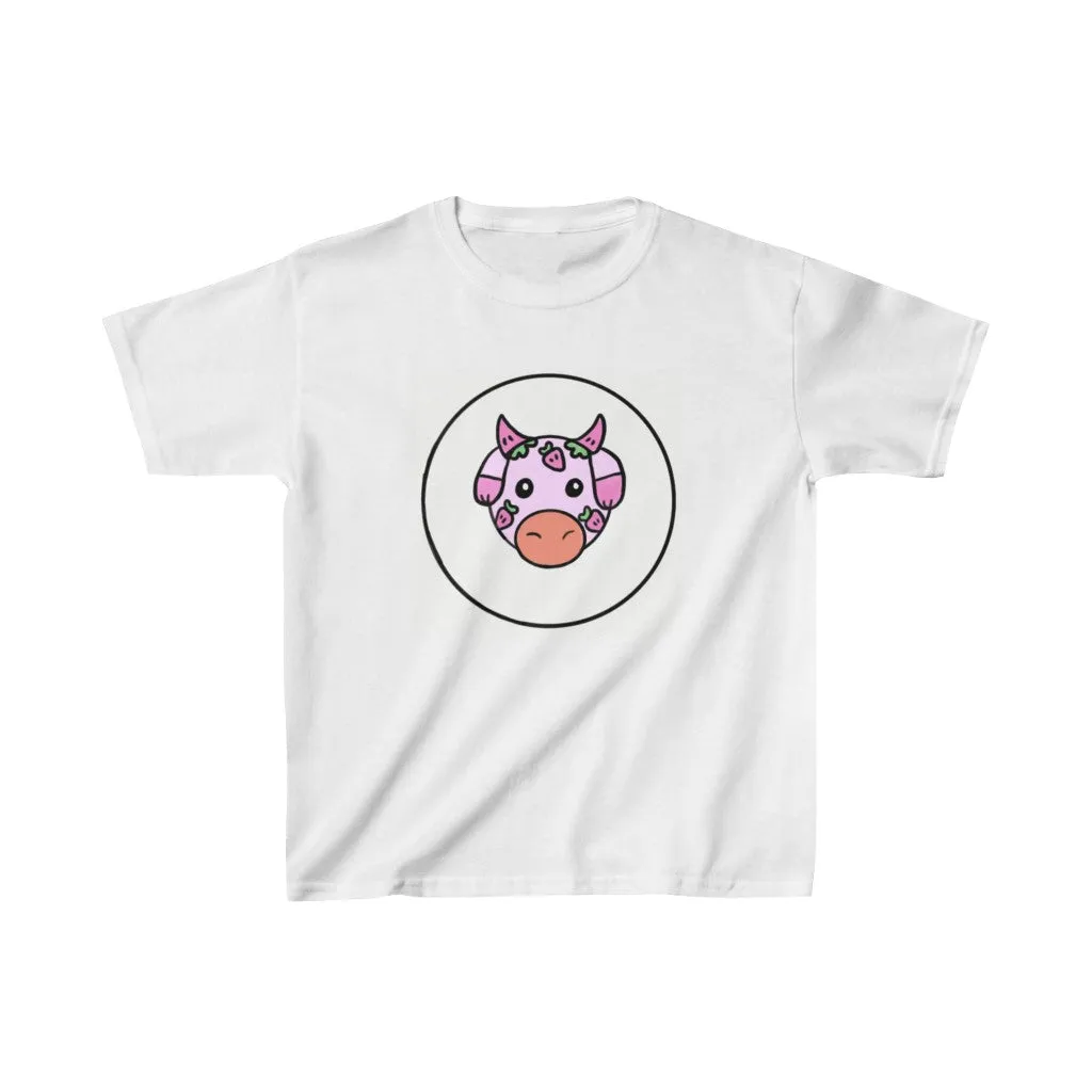 Strawberry cow kids 7   heavy cotton™ tee