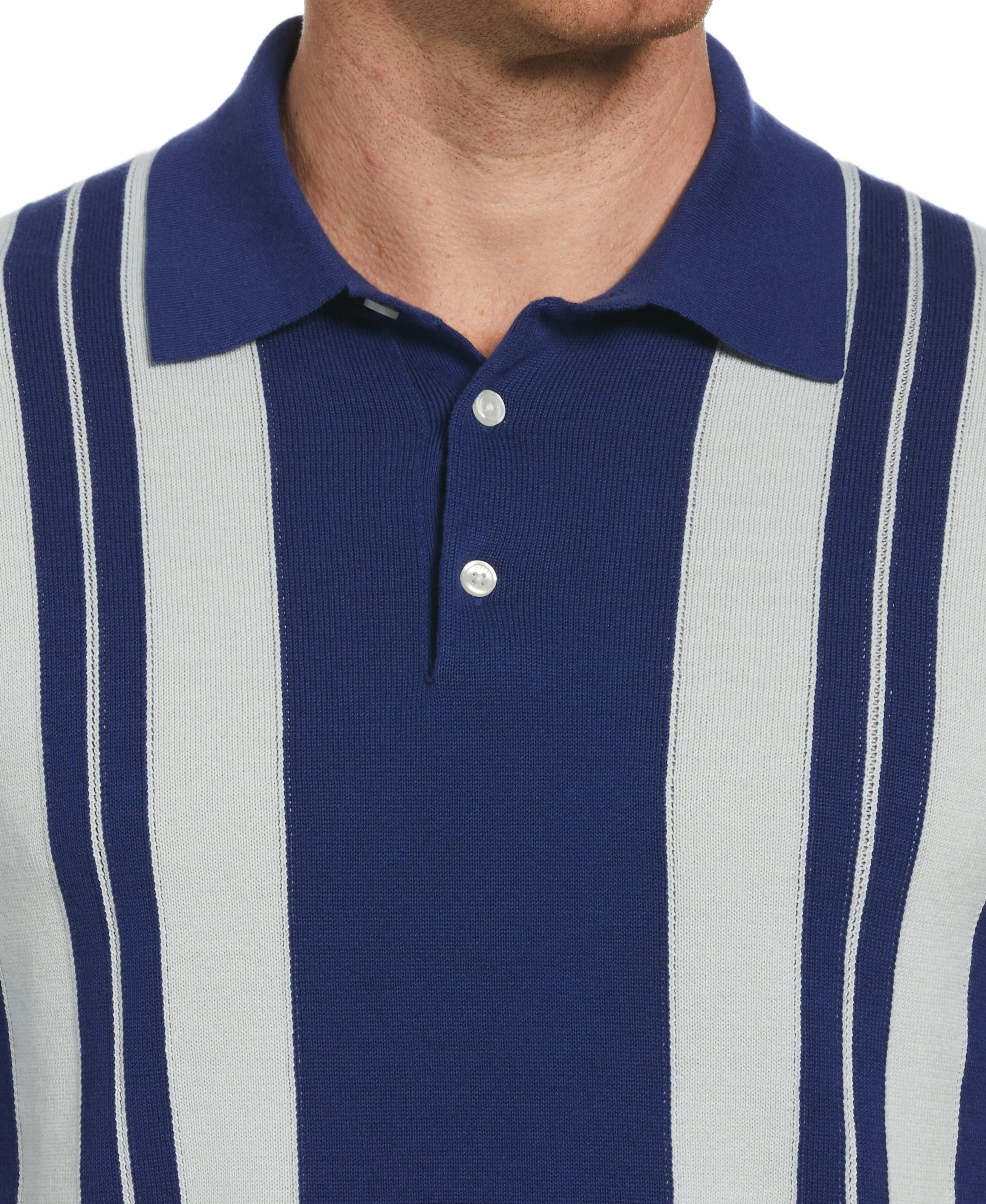 Striped Polo Sweater