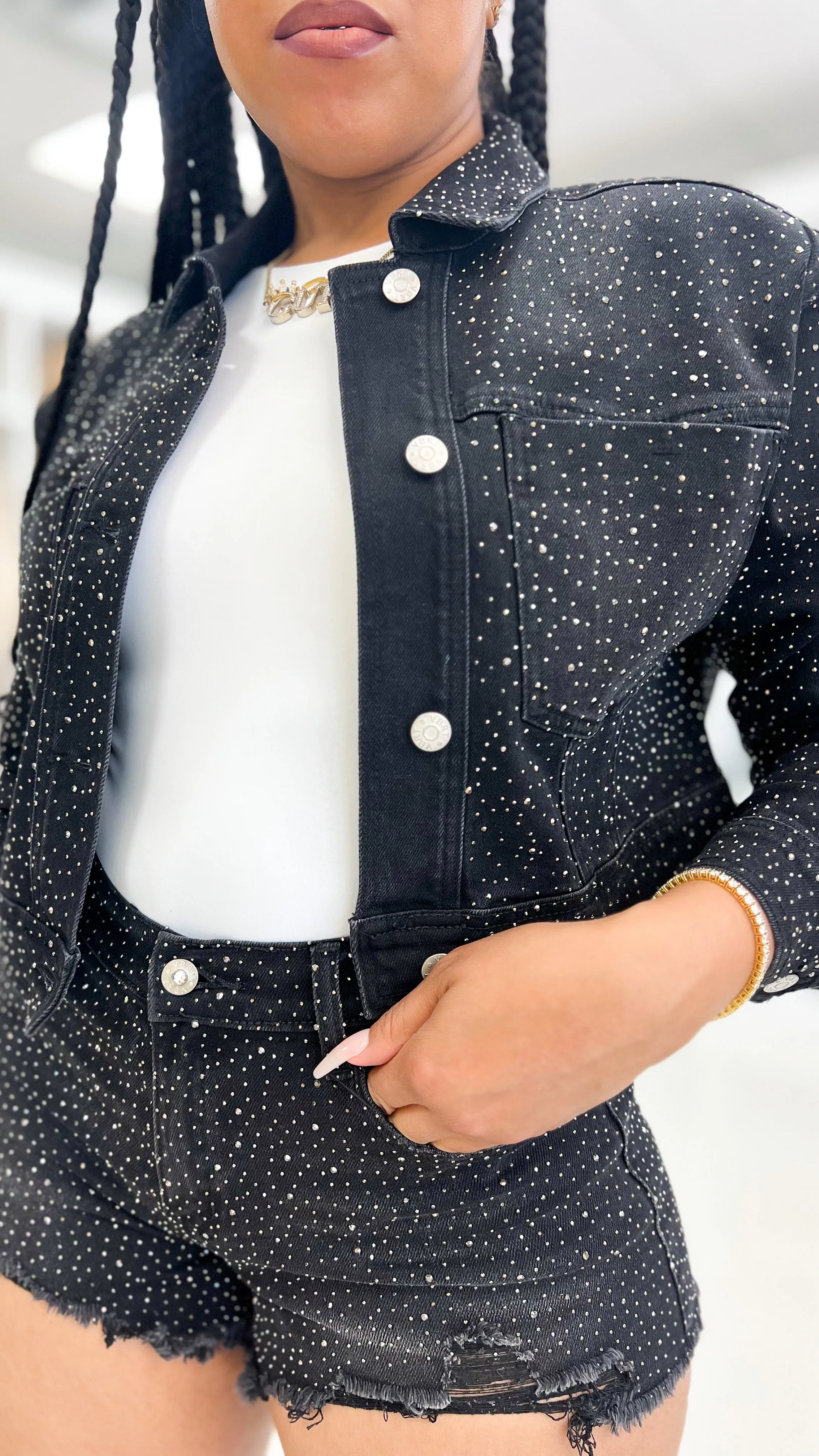Studded Denim Jacket